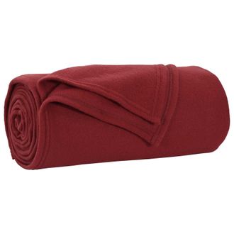vidaXL Mantitas De Sof&aacute; 24 Pcs Rojo Burdeos 170 X 130 Cm Lana Vidaxl