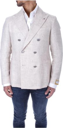 Tagliatore Montecarlo Blazer - Heren - Business blazers - Beige - XL - Katoen - Kostuums