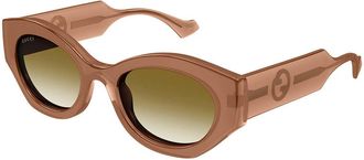 Gucci GG1553S 004 Womens Sunglasses Brown Size 52 - Free RX Lenses - Free RX Lenses