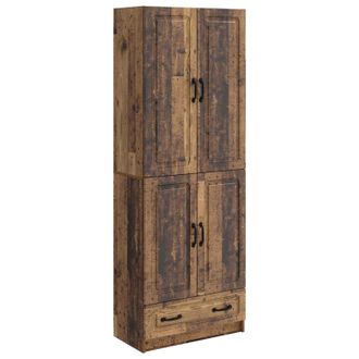 vidaXL Juego De Armarios 2 Uds. Madera Envejecida Madera De Ingenier&iacute;a Vidaxl