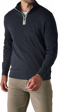 The Normal Brand Puremeso Weekend Quarterzip Top In Normal Navy