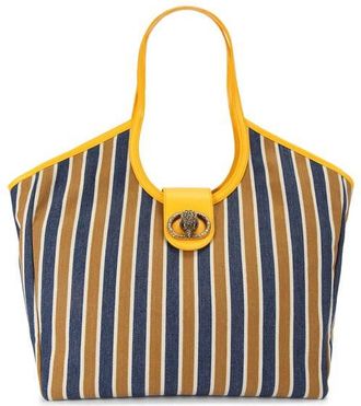 Kurt Geiger Large Chelsea Stripe Tote Bag in Open Blue at Nordstrom
