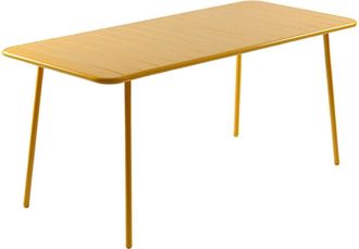 Concept Usine Mesa de jard&iacute;n de 6 plazas 160 cm amarillo