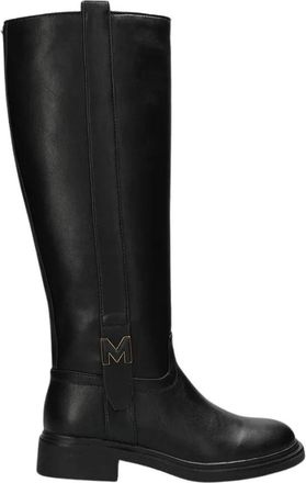 Mexx Saya Roller Hoge Laars - Dames - Hoge Laarzen - Zwart - 38 EU - Leer - Schoenen