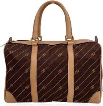 Gucci Pre-owned Weekend Bags, female, Brown, Size: ONE SIZE Pre-owned Weekend Bag