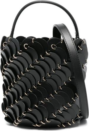 Paco Rabanne Bucket Bag - Dames - Schoudertassen - Zwart - ONE Size - Leer - Tassen