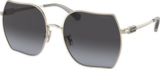 Coach HC7142 CD476 90058G Womens Sunglasses Gold Size 58