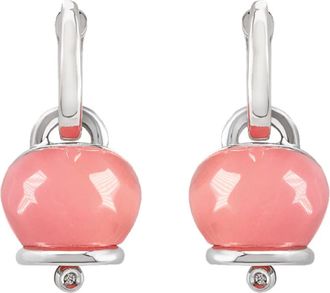 CHANTECLER Oorbellen Et Voil&agrave; Campanelle Zilver - Dames - Oorbellen - Roze - ONE Size - Accessoires