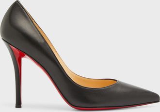 Christian Louboutin 100mm Apostrophy Leather Pointed Pumps