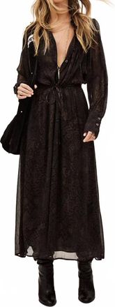 BA&SH Sahara Maxi Dress In Marron