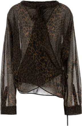 Balenciaga Printed Georgette Blouse