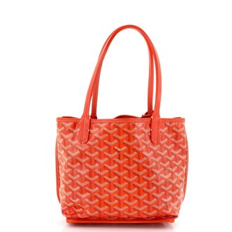 Goyard Anjou Reversible Tote Coated Canvas Mini