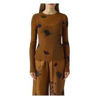 Maison Margiela Mujer, Camisetas, Marr&oacute;n, Talla: S