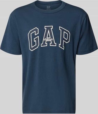 GAP T-Shirt mit Logo und Rundhalsausschnitt in Dunkelblau, Gr&ouml;&szlig;e XXL