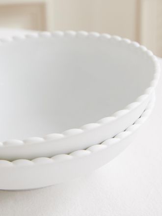 Lot De 6 Assiettes à Dessert Bohemia Fleur 19 Cm - Porcelaine Noire Et Blanc, Motif Fleuri - Secret De Gourmet - 7