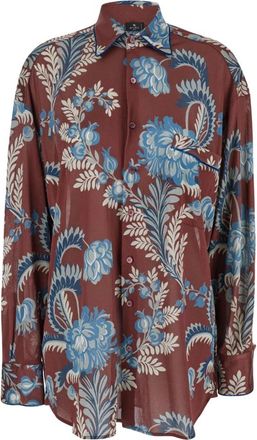 Etro Bedrukte Oversized Blouse - Dames - Overhemden - Veelkleurig - XS - Overhemden