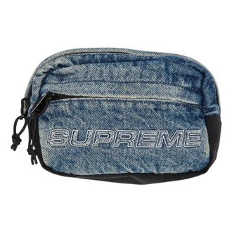 SUPREME Denim Mini Shoulder Bag Washed Indigo FW25B6-WASHED-INDIGO