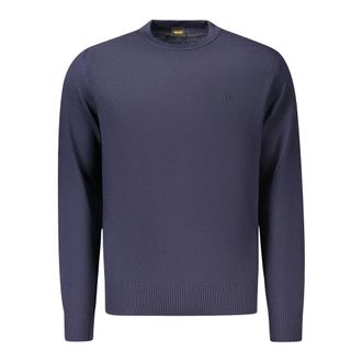 HUGO BOSS Avac C-1 Pullover - Heren - Truien - Blauw - Maat: M Wol