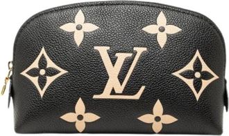 Louis Vuitton Pre-owned Monogram Empreinte Cosmetic Pouch - Dames - Vintage Accessoires - Zwart - ONE Size - Leer - Vintage