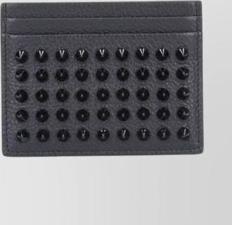 Christian Louboutin textured pebbled studded wallets
