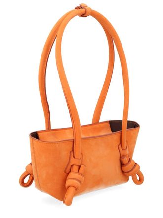 Hereu Womens Mini Bag Fleca Orange Leather Shoulder