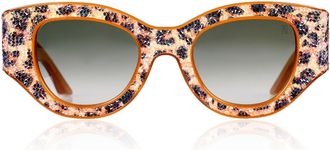Anna-Karin Karlsson LUCKY GOES TO VEGAS Leopard Womens Sunglasses Orange Size 49