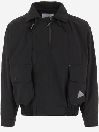 And Wander Und Wander Nylonjacke mit verstellbarem Kragen