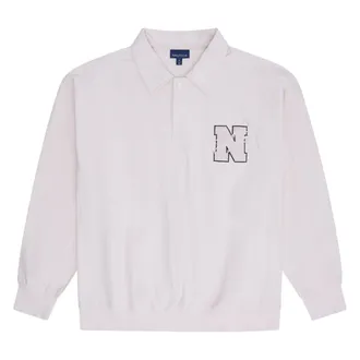Nautica Heren Colson sweater met kraag (Ivoor)