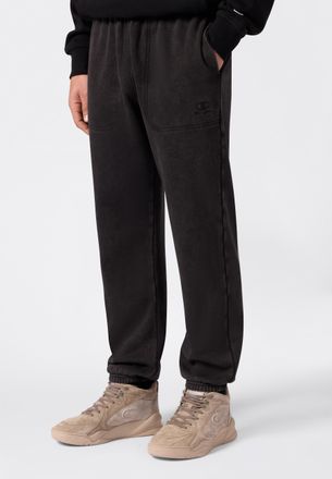 Champion Jogginghose CHAMPION ICONS Wash Elastic Cuff Pants, Herren, Gr. L (52/54), N-Gr, nbk, Obermaterial: 70% Baumwolle, 30% Polyester, Hosen Jogginghose