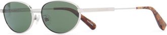 Jacquemus Silver Oval Sunglasses