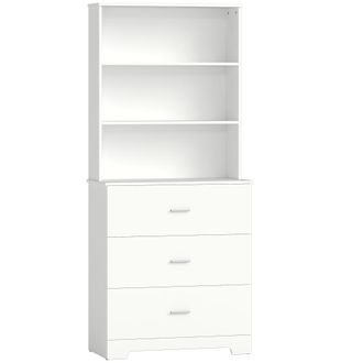 HOMCOM Estanter&iacute;a para libros 79x39.5x182.2 cm blanco