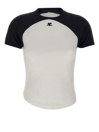 Courr&egrave;ges T-shirt Circle Contrast