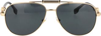 Versace Stijlvolle zonnebril 0Ve 2236 - unisex - Zonnebrillen - Geel - 59 CM - Accessoires