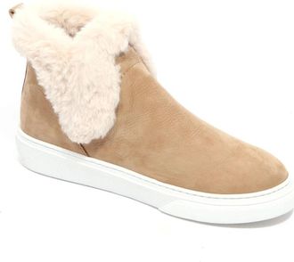 Hogan Su&egrave;de Slip On Winterlaarzen - Dames - Winterlaarzen - Beige - 36 EU - Su&egrave;de - Schoenen
