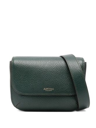 Aspinal of London Ella leren mini-tas - Groen