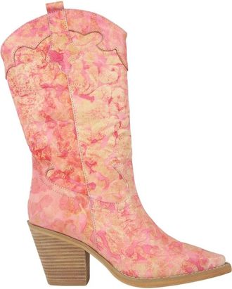 Alma En Pena Geborduurde laars met hak - Dames - Cowboylaarzen - Roze - 40 EU - Schoenen
