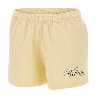 Sporty & Rich Mujer, Pantalones cortos, Amarillo, Talla: S