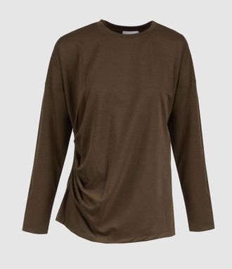 SU Designs Tee-shirt Side Pleats Militare