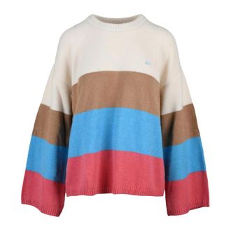 Sun 68 Round-neck Knitwear, female, Multicolor, Size: L Pullover Girocollo