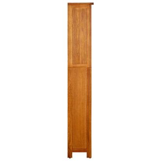 Berkfield Home Beautiful 5-Tier Bookcase 45x22x140 cm Solid Oak Wood in Brown | Size: 45 x 22 x 140 cm