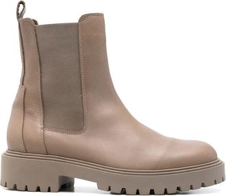 Marc O'Polo Leren Chelsea laarzen - Beige