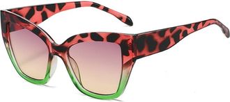 Generic Colorblocking Large Frame Sunglasses Mens And Womens Sports Party Street Photography Shopping Sun Glasses(Pink)