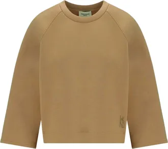 Max Mara Hoodies & sweatvesten, Dames, Bruin, XS, Vasto Sweatshirt