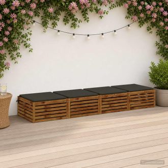 vidaXL Vidaxl Cuscini Per Sedia In 4 Pezzi Soest 4 Pz 100% Poliestere