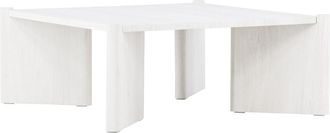 VE DESIGN Design Couchtisch Rogaland Whitewash, 100 x 100 cm