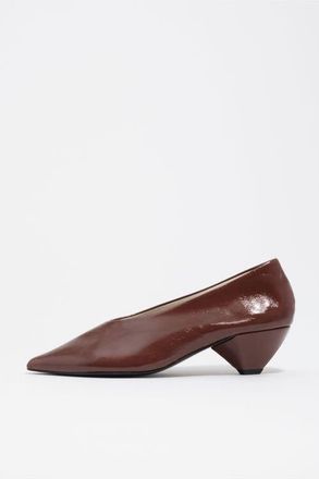 Bimba & Lola Leather Mid-Heel Shoe. in Brown at Nordstrom, Size 35
