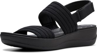 Clarks Womens Arla Stroll Sandals, Color Black, Size: 6.5 UK Wide
