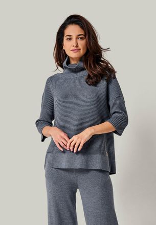 You Look Perfect PULLOVER BAILEY - Asymmetrischer Merino Rollkragenpullover