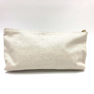 Bottega Veneta Beige Canvas Pouch (Pre-Owned)
