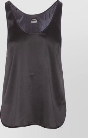 Pinko crewneck satin finish sleeveless top
